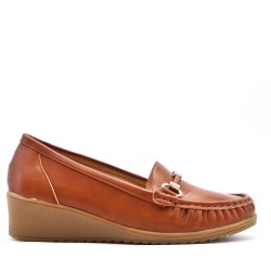 Mocassin en simili cuir pour femme