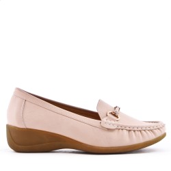 Women's mocassin in faux leather Big size