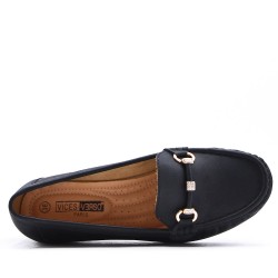 Women's mocassin in faux leather Big size