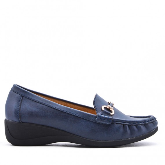 Women's mocassin in faux leather Big size