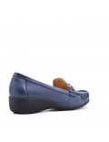 Women's mocassin in faux leather Big size