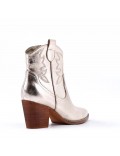 Faux leather ankle boot