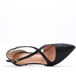 Faux leather heeled sandal