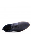 Lace-up faux leather derby