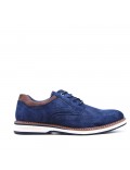 Lace-up faux leather derby