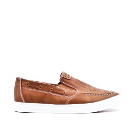 Men's faux leather sneaker