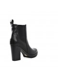 Faux leather ankle boot