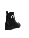 Faux leather ankle boot