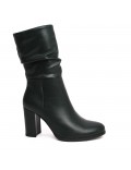 Faux leather ankle boot