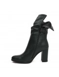 Faux leather ankle boot