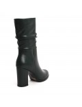 Faux leather ankle boot