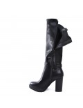 Faux leather ankle boot