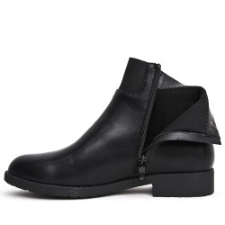 Big size-Faux leather ankle boot