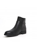 Faux leather ankle boot