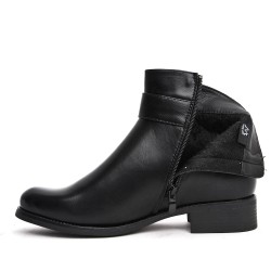 Big size-Faux leather ankle boot