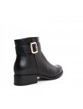 Faux leather ankle boot