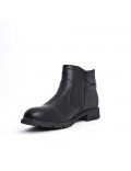 Faux leather ankle boot