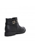 Faux leather ankle boot