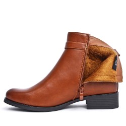 Big size-Faux leather ankle boot