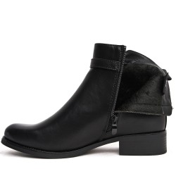 Big size-Faux leather ankle boot