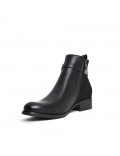 Ankle boot in a mix of materials for autumn and winter