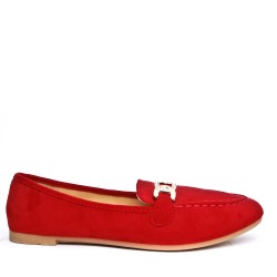 Derby in faux suede for women