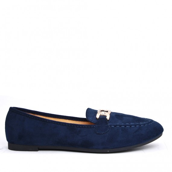 Derby in faux suede for women