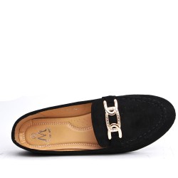 Big size-Derby in faux suede for women