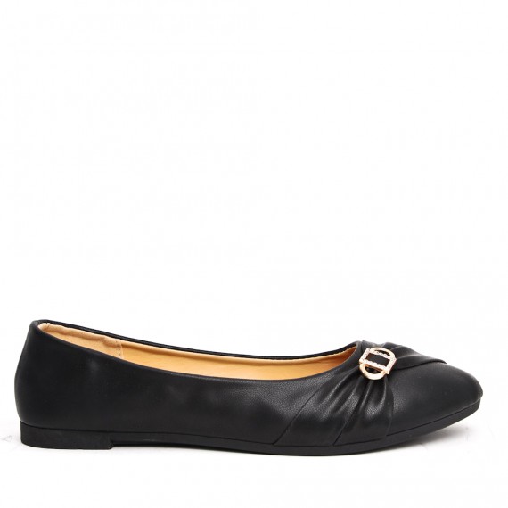 Big size-Derby in faux leather for women