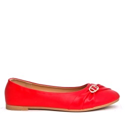 Big size-Derby in faux leather for women