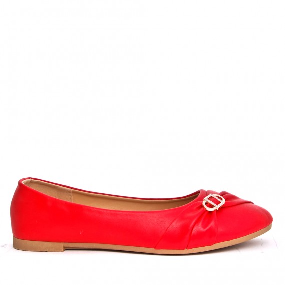 Big size-Derby in faux leather for women