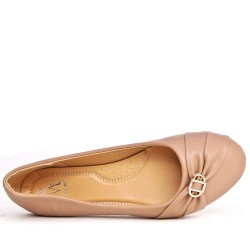Big size-Derby in faux leather for women