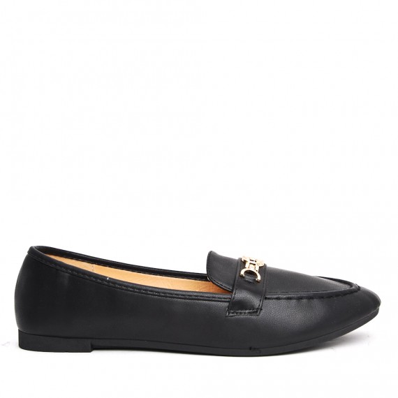 Big size-Derby in faux leather for women