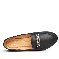 Big size-Derby in faux leather for women