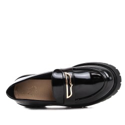 Derby in faux leather for women