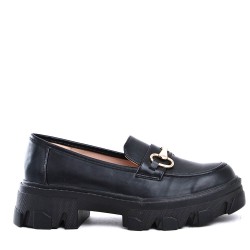 Derby in faux leather for women