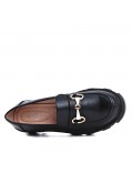 Derby in faux leather for women