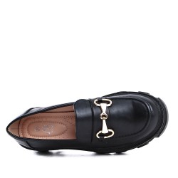 Derby en simili Cuir pour femme