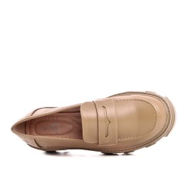 Derby en simili Cuir pour femme