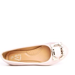 Ballerine confort en simili cuir