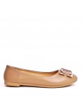 Ballerine confort en simili cuir