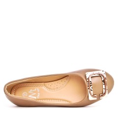 Ballerine confort en simili cuir