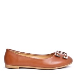 Ballerine confort en simili cuir