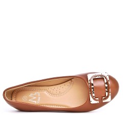 Ballerine confort en simili cuir