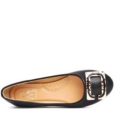 Ballerine confort en simili cuir