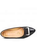 Comfort ballerina in faux leather