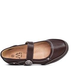  Faux leather comfort shoes