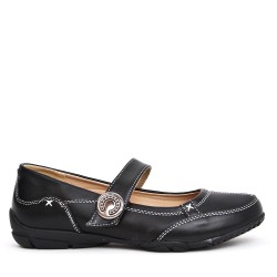  Faux leather comfort shoes