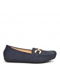 Women's mocassin in faux suede 