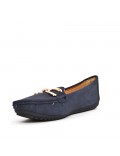 Women's mocassin in faux suede 